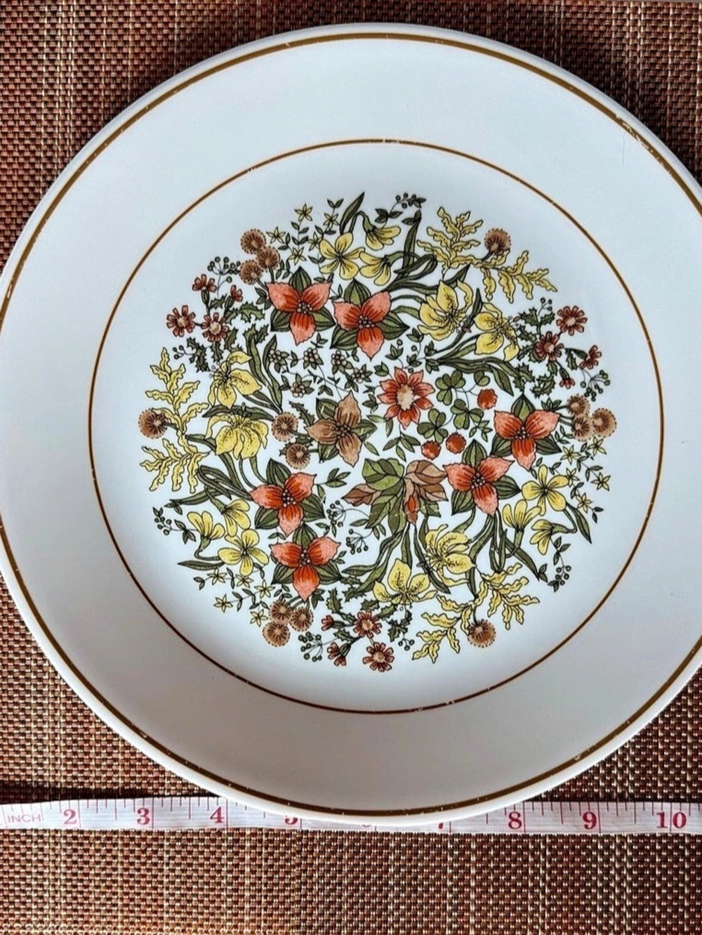 Vintage Corelle Corning "Indian Summer" Dinner Plate - 10.25"